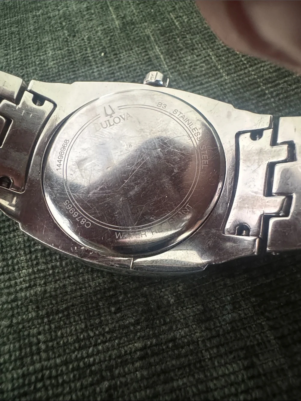 Bulova Silver Crystal-Accented Pavé Dial Watch